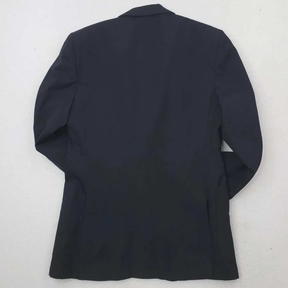 Vintage Yves Saint Laurent Blazer Mens 38 Navy Blue Gold Button Sport Coat